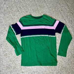 Arizona Jean Company Green and Pink Long Sleeve Tee